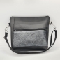 Preview: Gassitasche / Cross Bag / Hip Bag, schwarz, Blütenranken